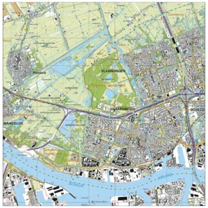 Topografische kaart Vlaardingen