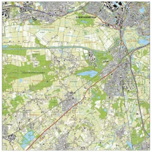 Topografische kaart Vught