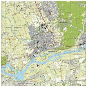 Topografische kaart Wageningen