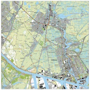 Topografische kaart Zaanstad