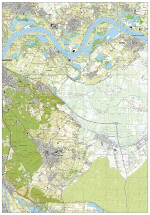 Topografische kaart Berg en Dal