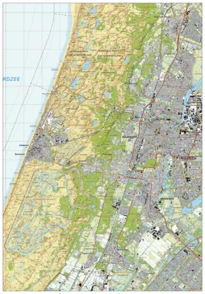 Topografische kaart Bloemendaal