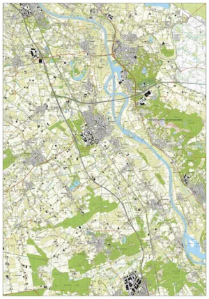 Topografische kaart Boxmeer