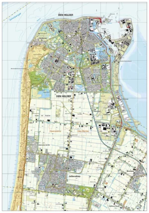 Topografische kaart Den Helder