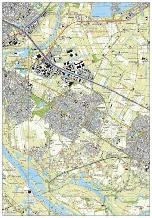 Topografische kaart Duiven