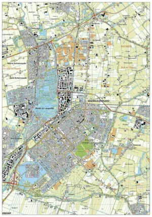 Topografische kaart Heerhugowaard