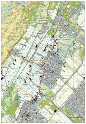 Topografische kaart Hillegom