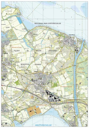 Topografische kaart Kapelle