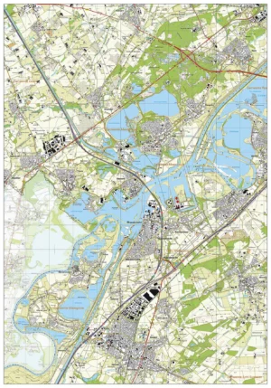 Topografische kaart Maasgouw