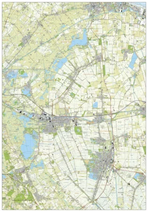 Topografische kaart Midden-Groningen