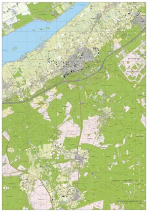 Topografische kaart Nunspeet