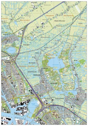 Topografische kaart Oostzaan