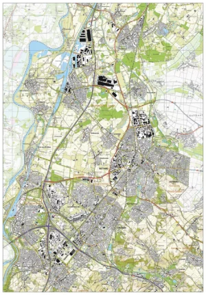 Topografische kaart Sittard-Geleen