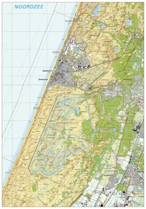 Topografische kaart Zandvoort