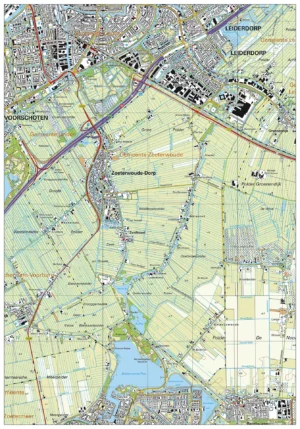 Topografische kaart Zoeterwoude