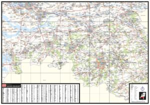 Plaatsnamen provinciekaart Noord-Brabant