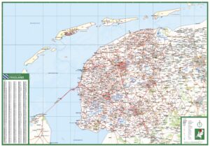 Postcode provinciekaart Friesland