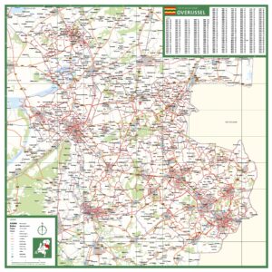 Postcode provinciekaart Overijssel