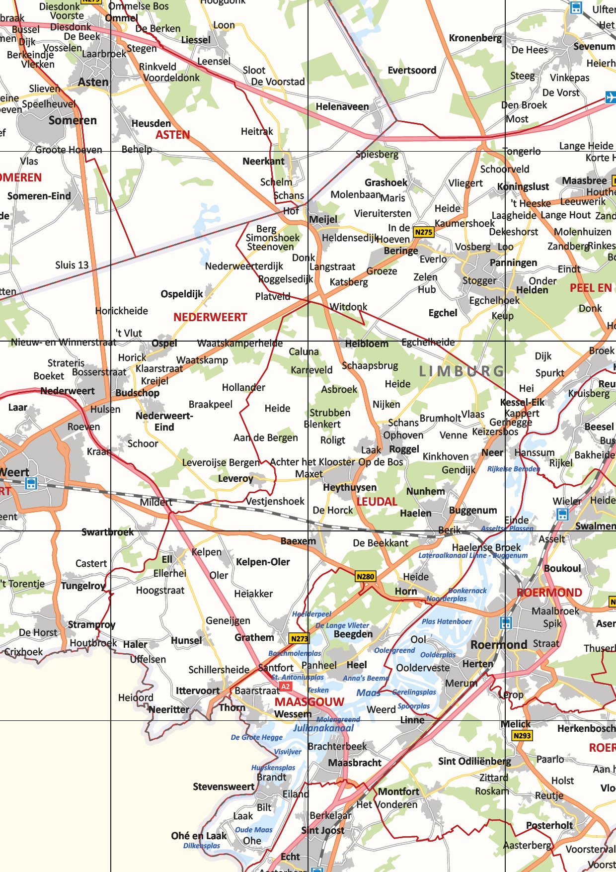 Gemeentekaart Limburg - Afbeelding 2