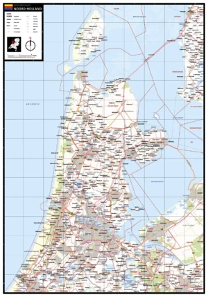 Gemeentekaart Noord-Holland