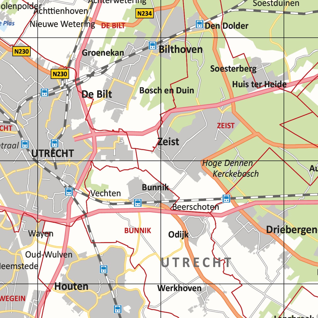 Gemeentekaart Utrecht - Afbeelding 2