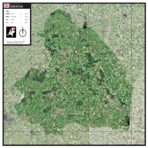 Satellietkaart Drenthe