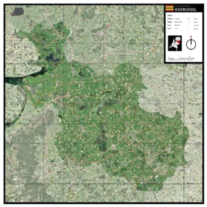 Satellietkaart Overijssel