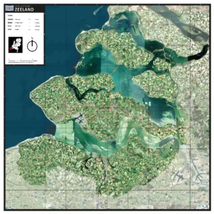 Satellietkaart Zeeland