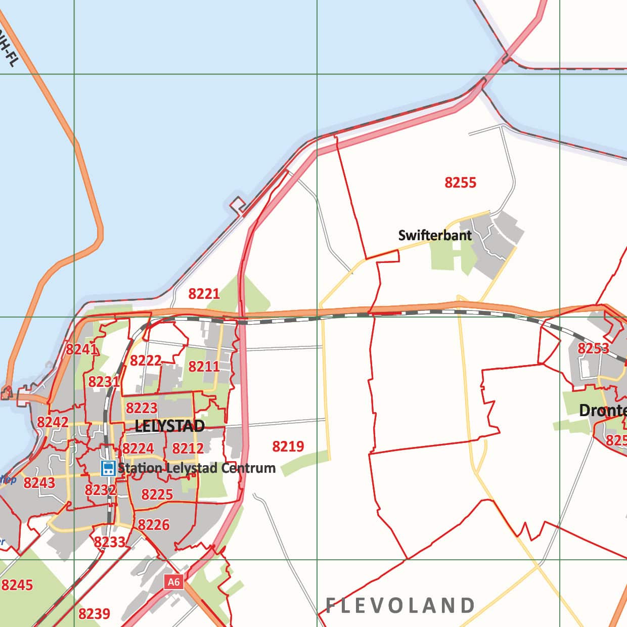 Postcode provinciekaart Flevoland - Afbeelding 2
