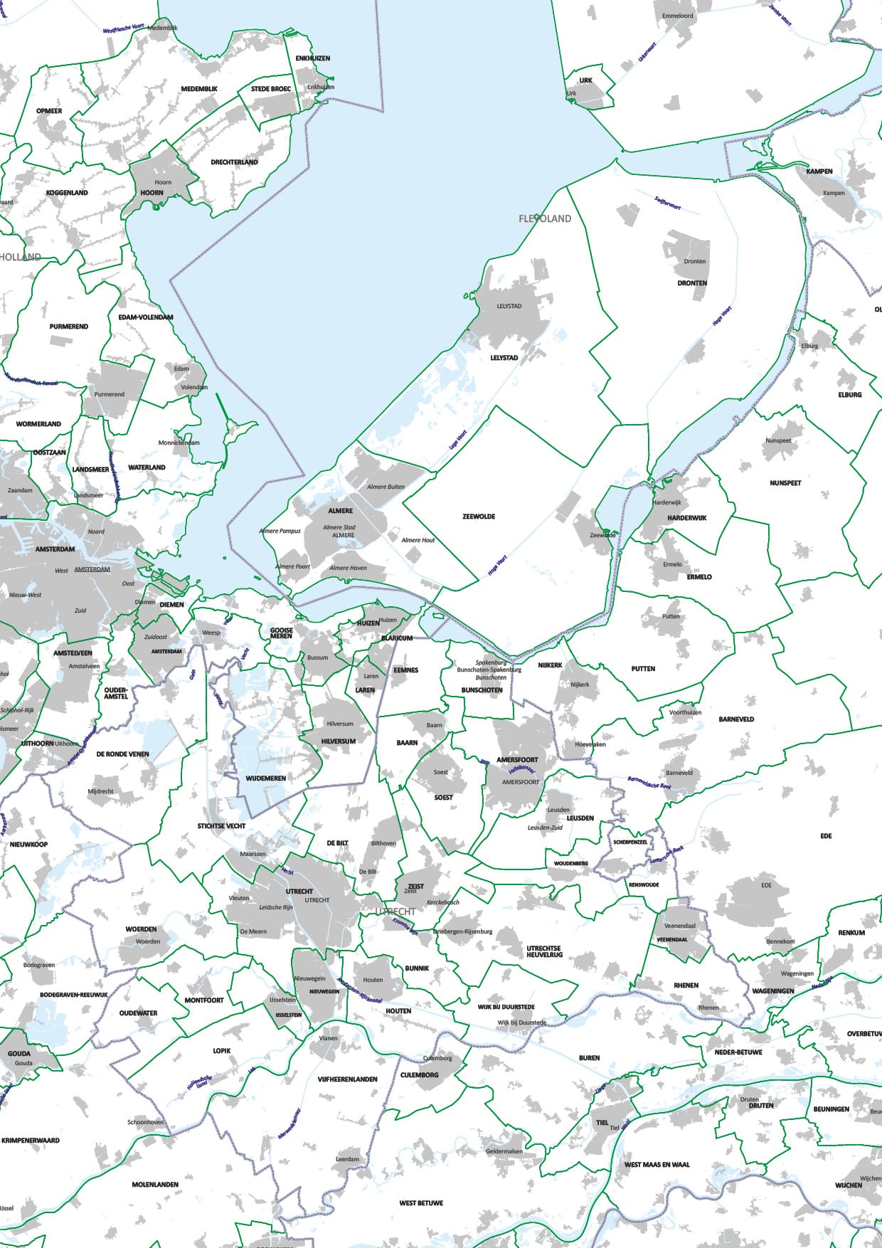 Gemeentekaart Nederland - Afbeelding 2