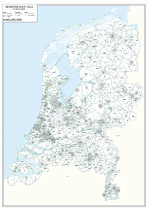 Gemeentekaart Nederland