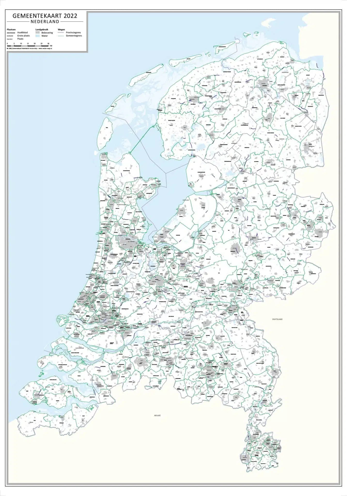Gemeentekaart Nederland