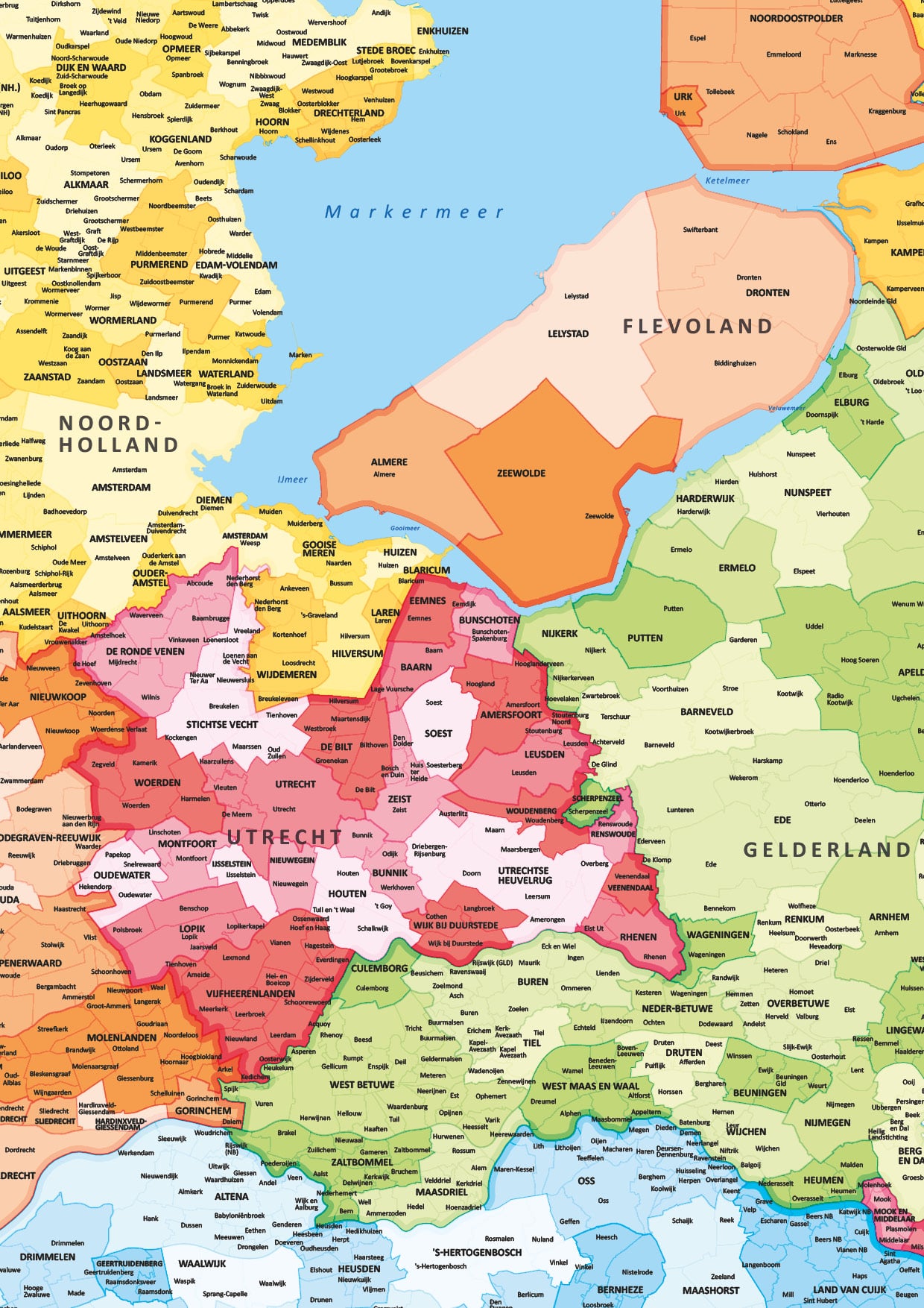 Gemeenten & woonplaatsen Nederland - Afbeelding 2