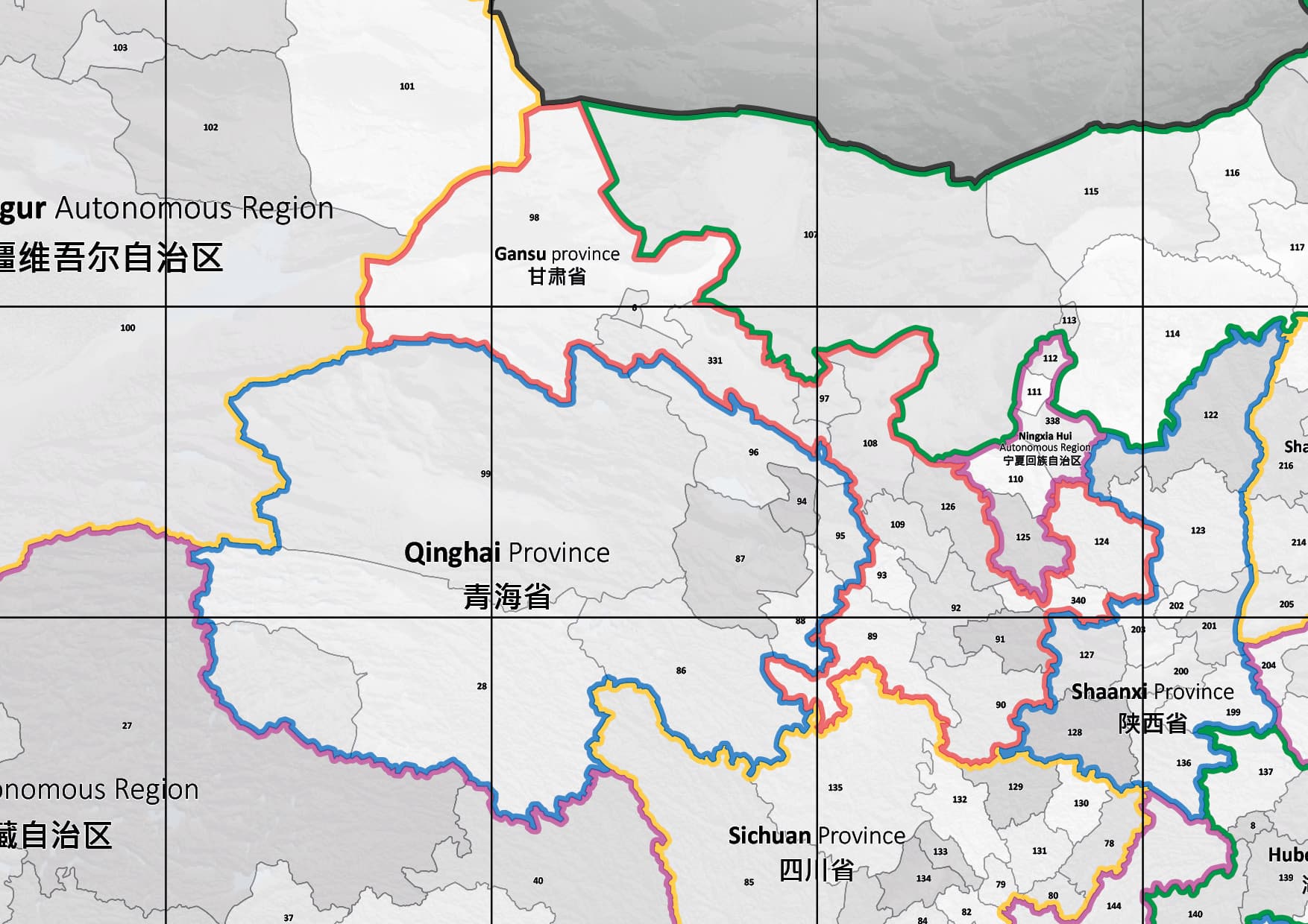 Staatkundige kaart China - Afbeelding 3