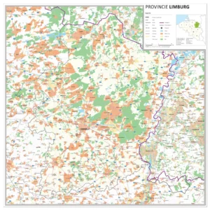Kaart provincie Limburg