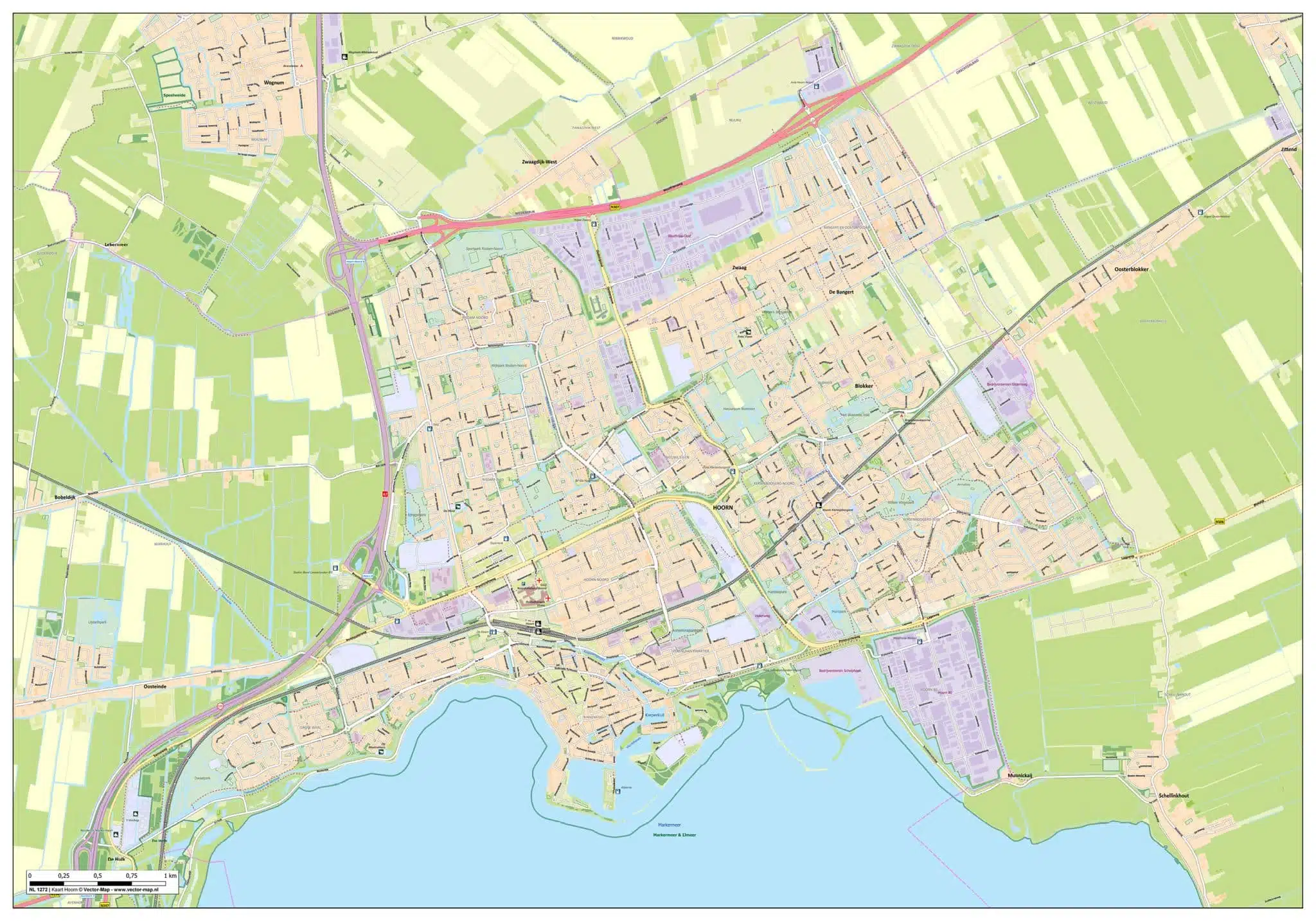 Gedetailleerde Kaart Hoorn