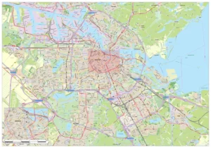 Gedetailleerde Kaart Amsterdam