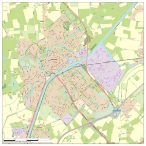 Gedetailleerde Kaart Middelburg