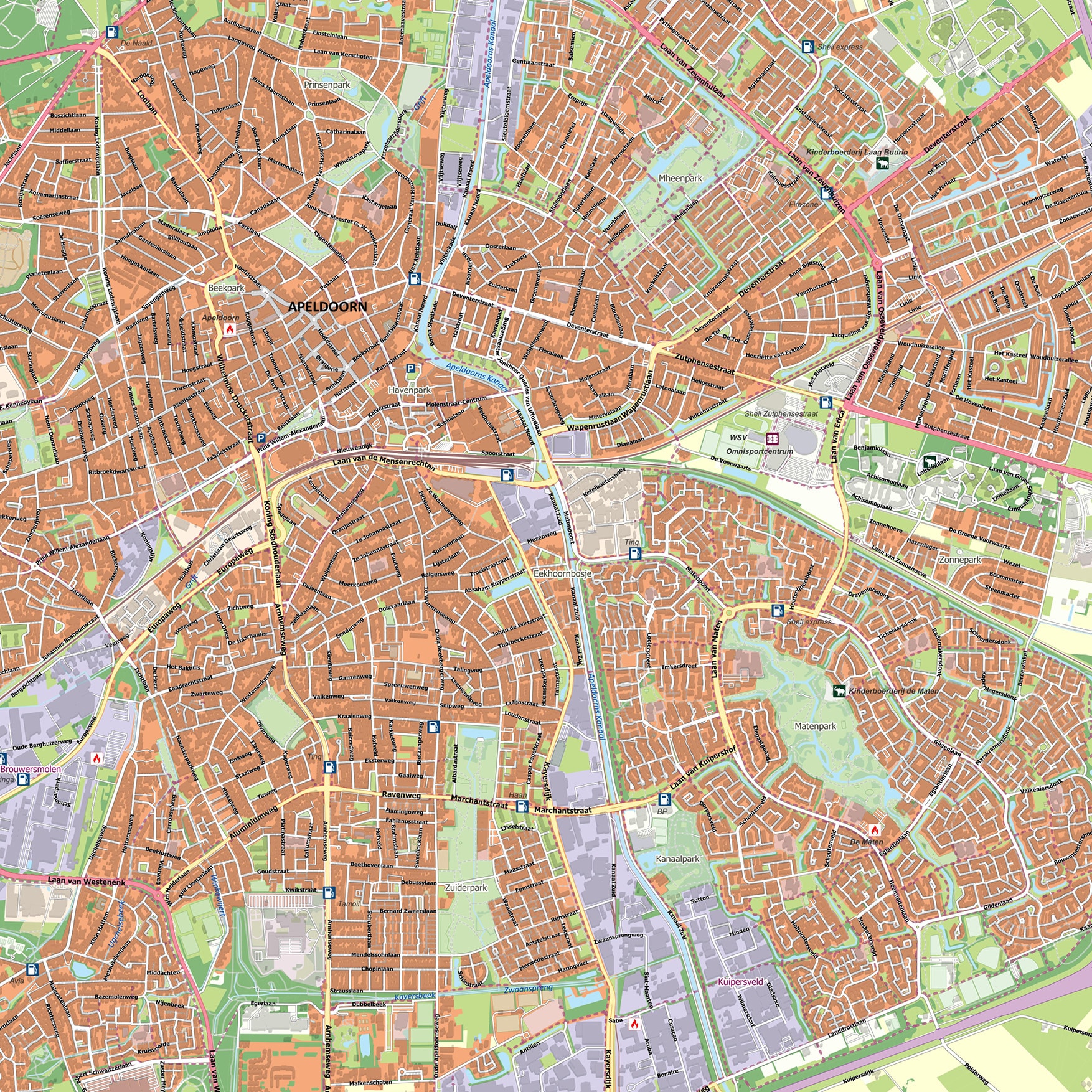 Kaart Apeldoorn - Afbeelding 2