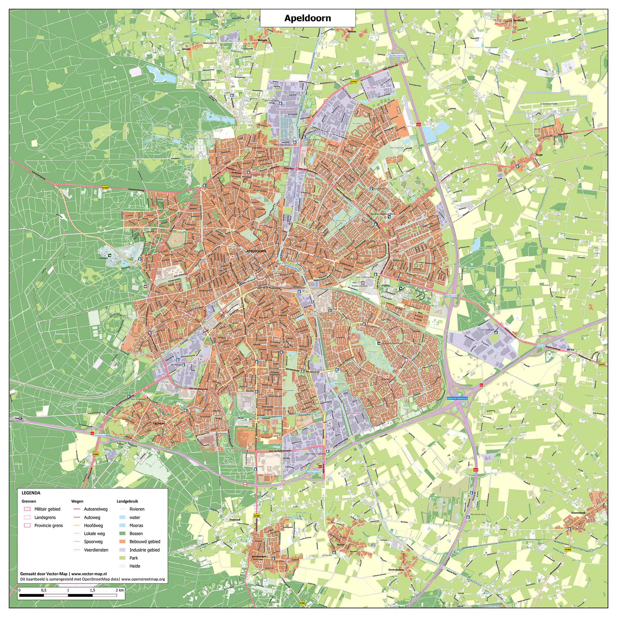 Kaart Apeldoorn