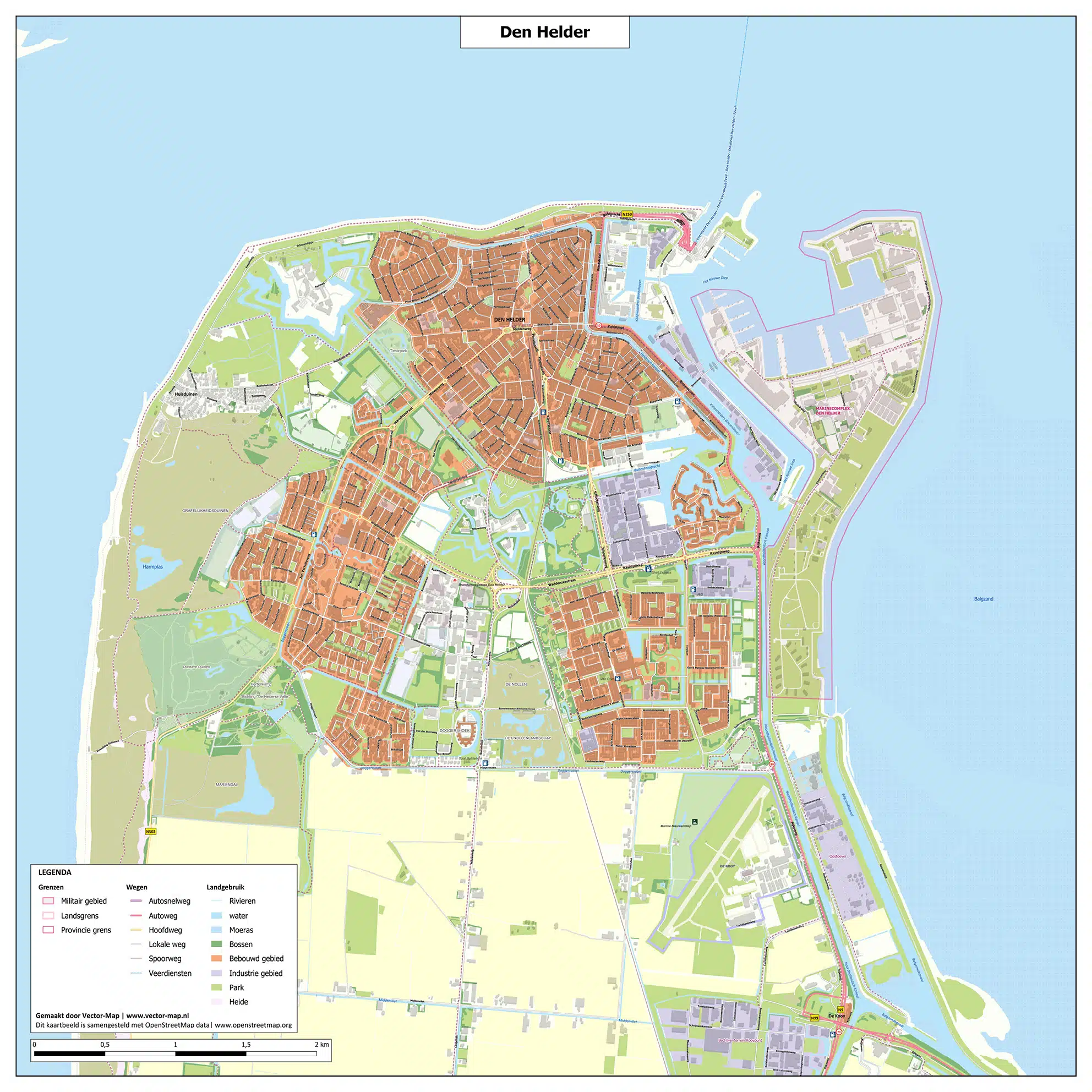 Kaart Den Helder