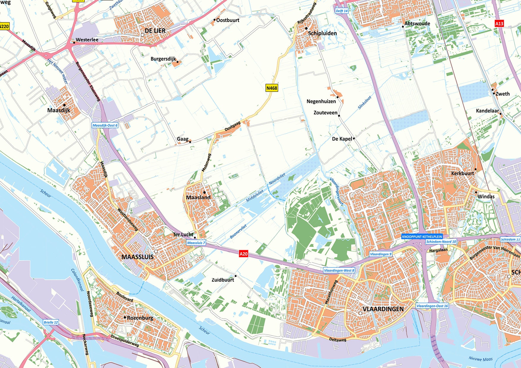 Kaart Groot Rotterdam - Afbeelding 2