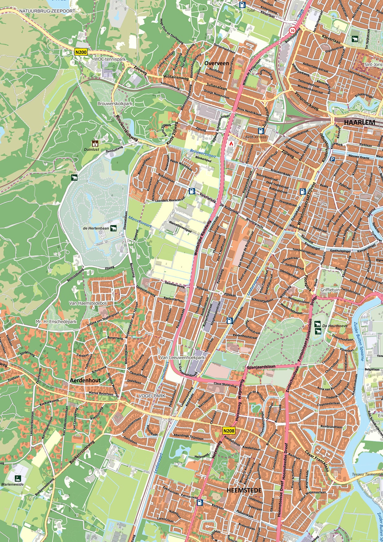 Kaart Haarlem - Afbeelding 2