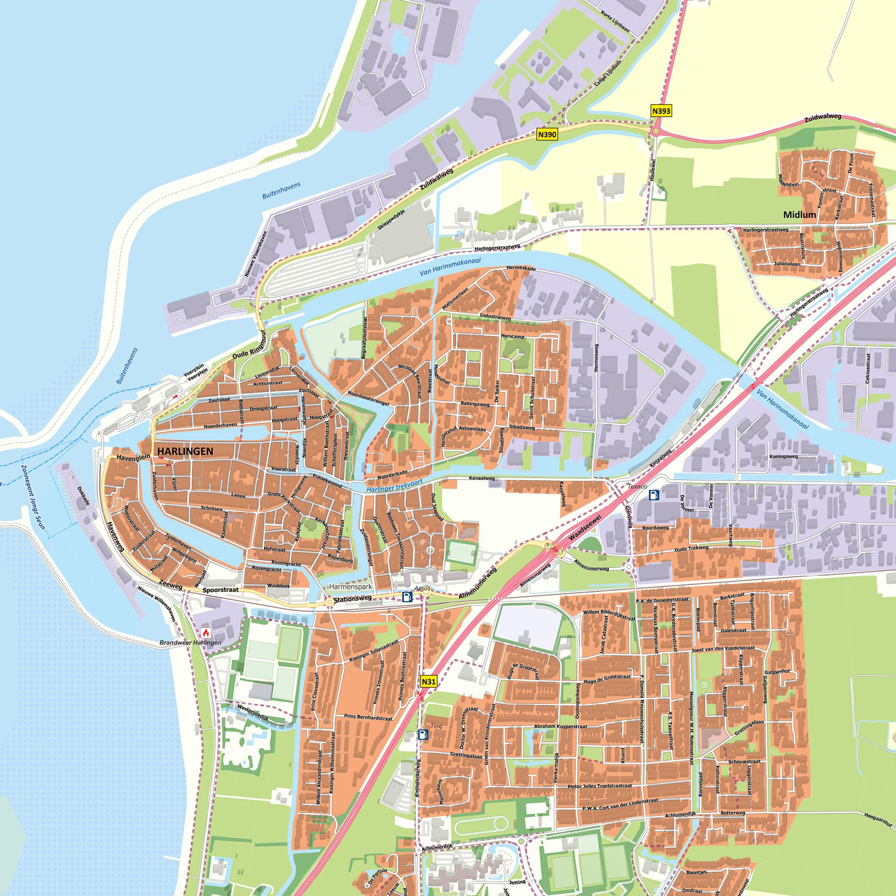Kaart Harlingen - Afbeelding 2