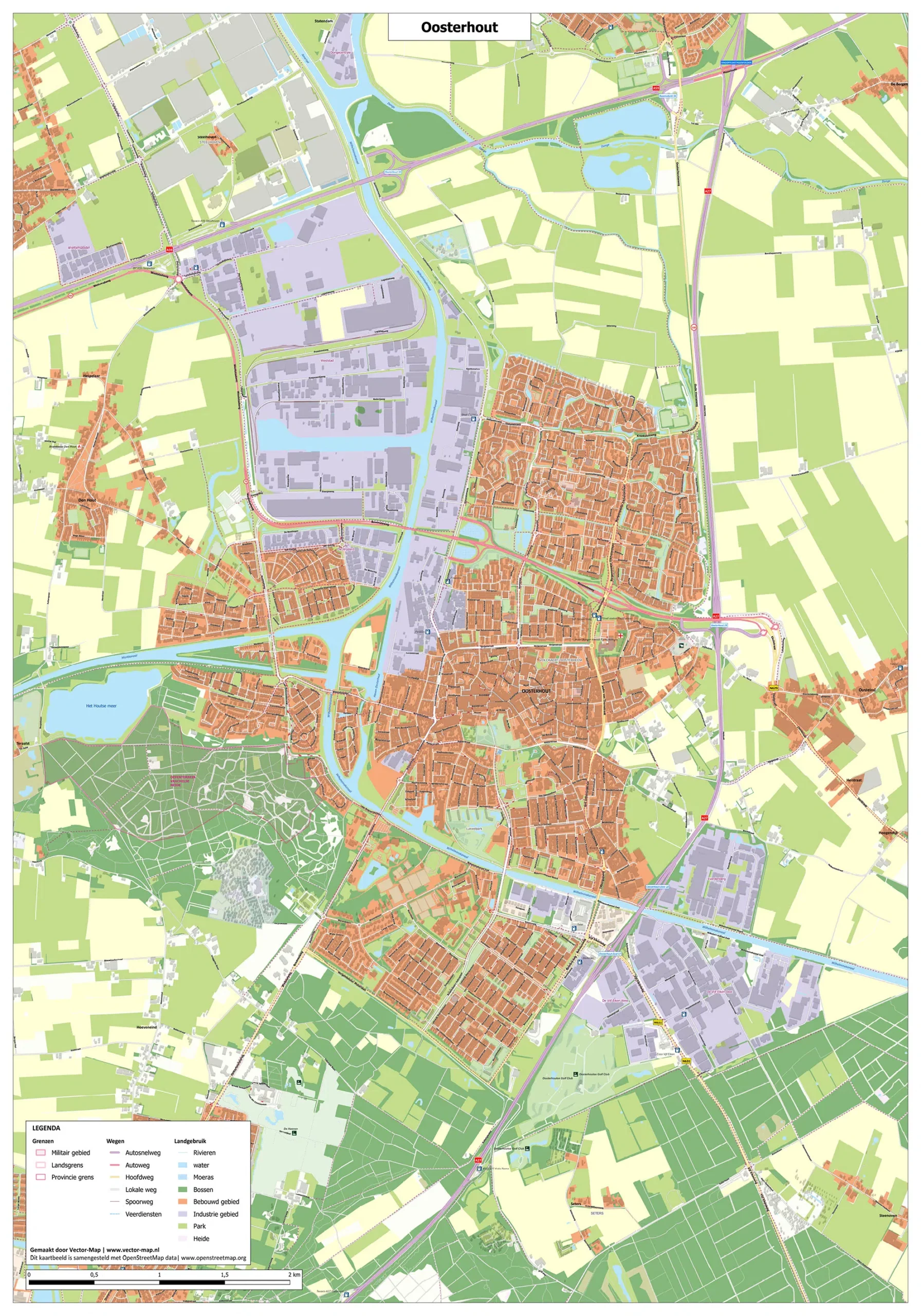 Kaart Oosterhout