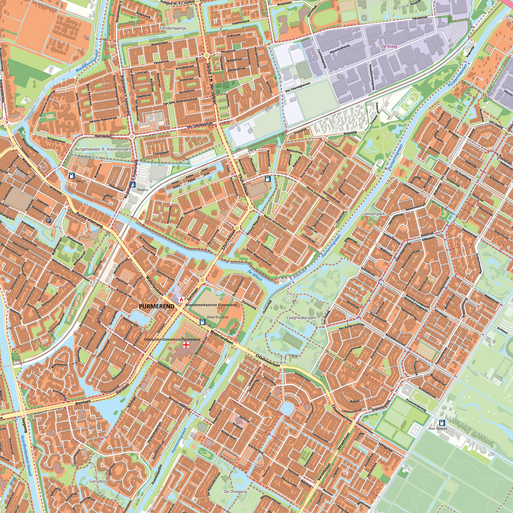 Kaart Purmerend - Afbeelding 2