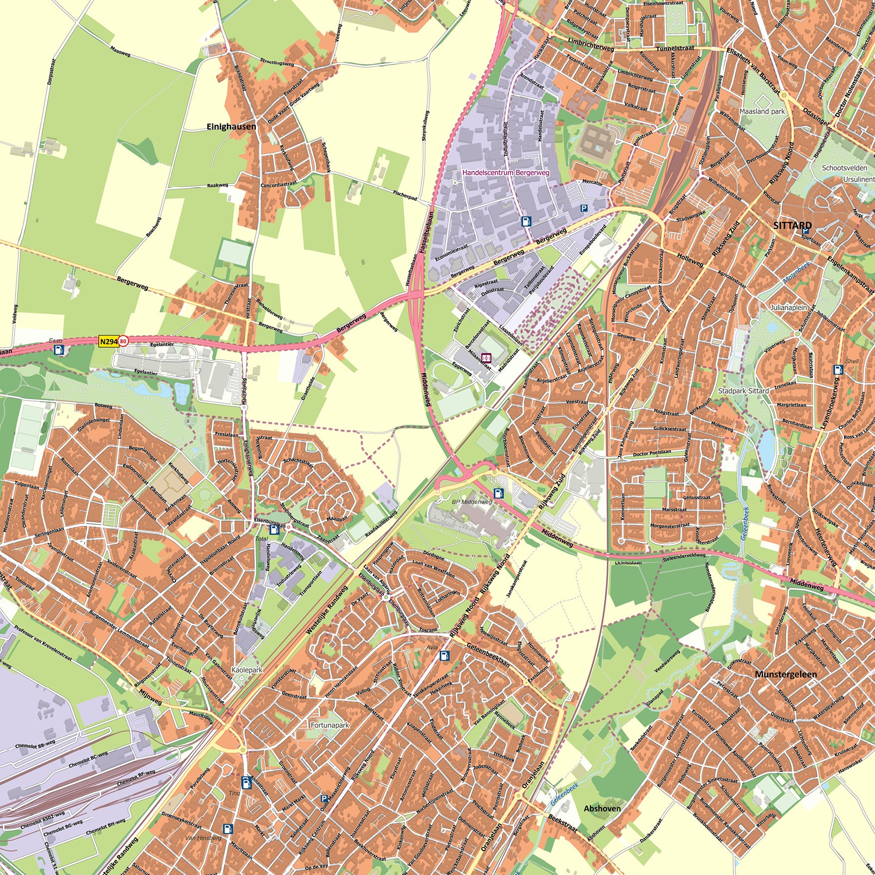 Kaart Sittard-Geleen - Afbeelding 2