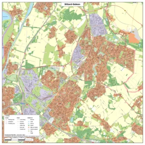 Kaart Sittard-Geleen