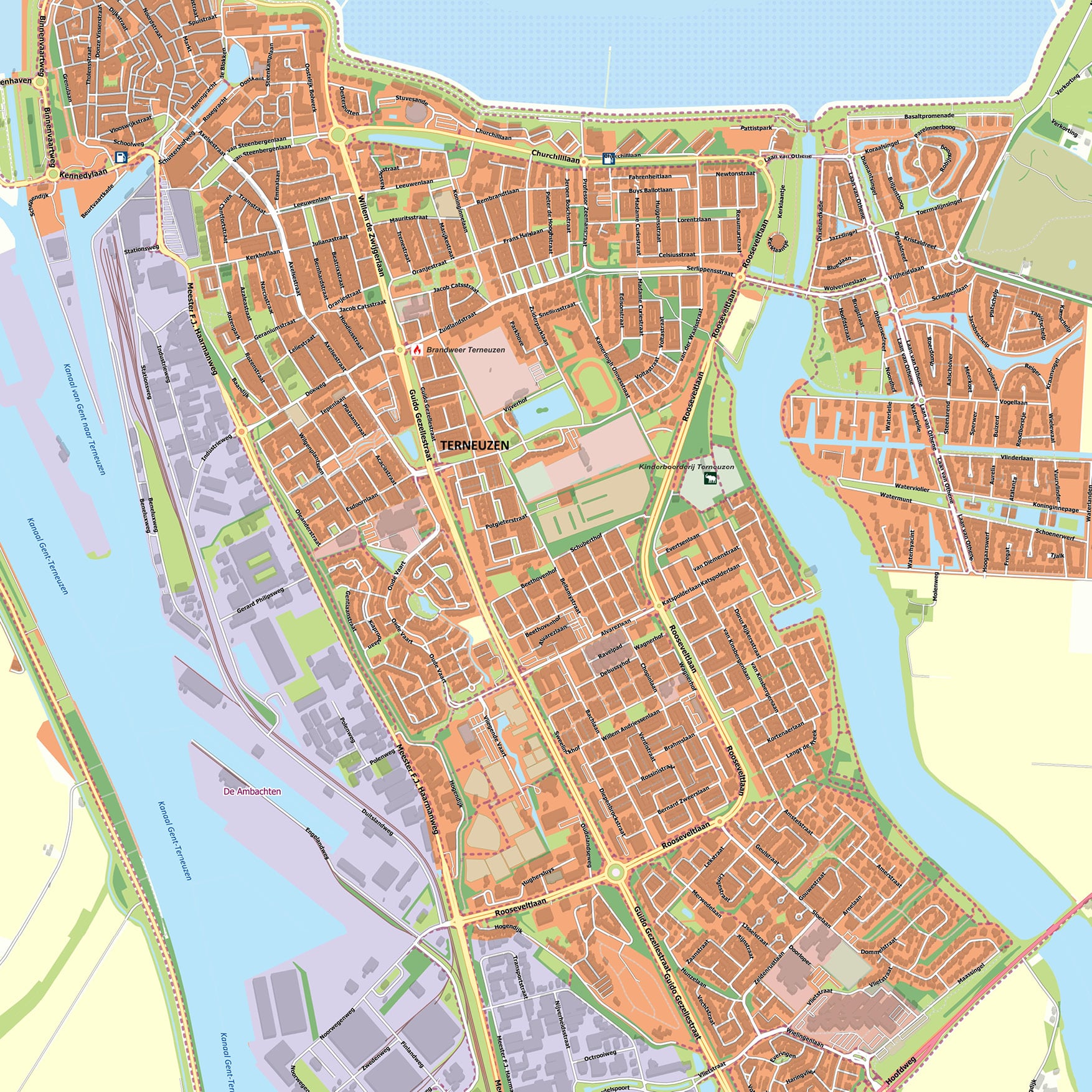 Kaart Terneuzen - Afbeelding 2