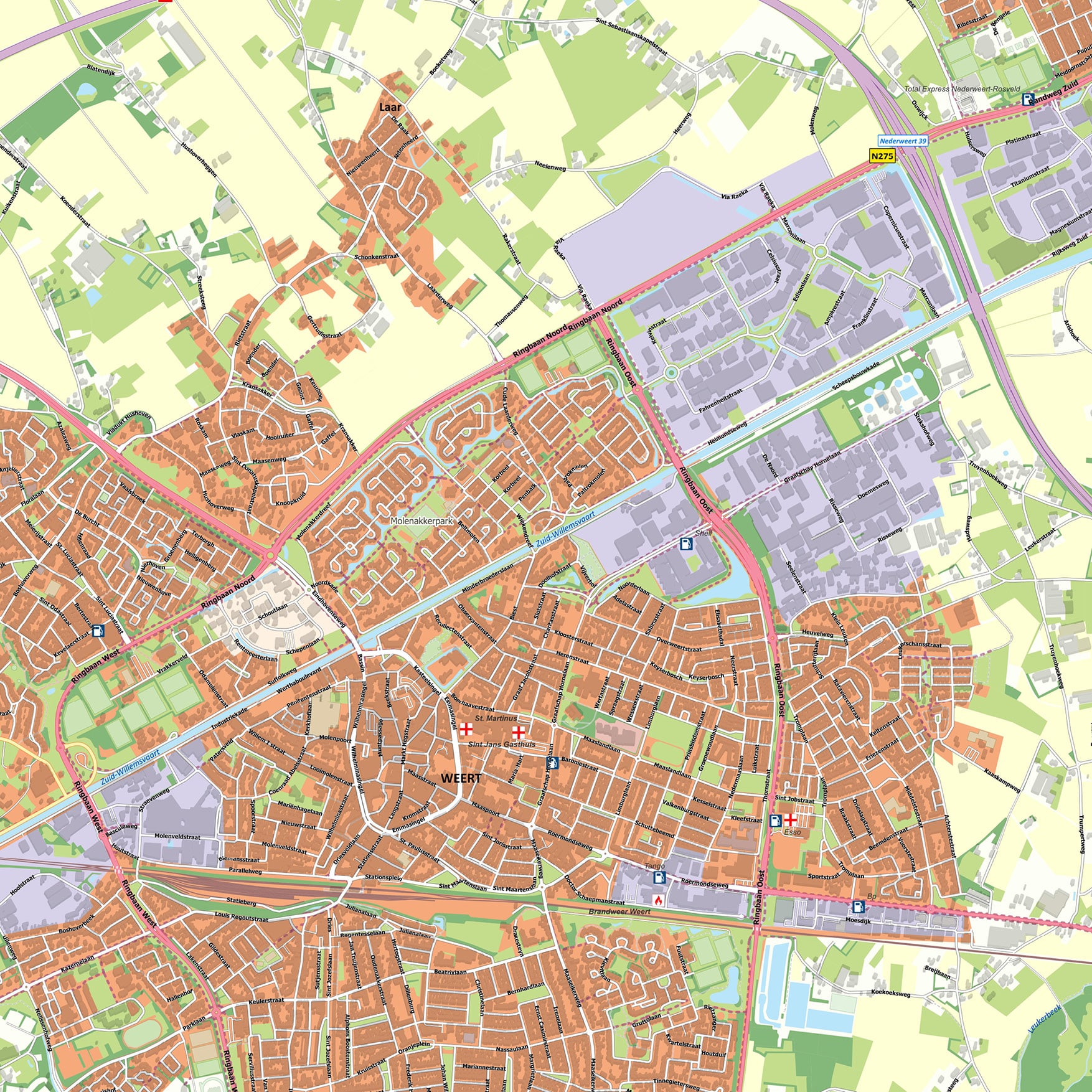 Kaart Weert - Afbeelding 2